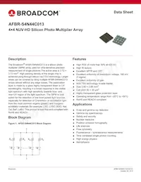 AFBR-S4N44C013 Datasheet Cover