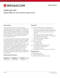 APDS-9251-001 Datasheet Cover