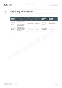 AS7225-BLGM Datasheet Pagina 6