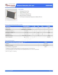AXUV300C Datasheet Cover