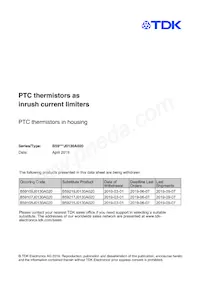 B59107J0130A020 Datasheet Copertura