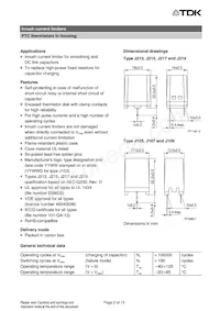 B59107J0130A020 Datasheet Page 2