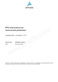 B59585B1150A70 Datasheet Cover