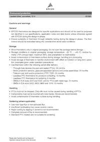 B59585B1150A70 Datasheet Page 5