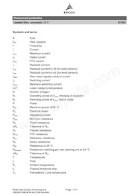 B59585B1150A70 Datasheet Pagina 7