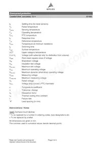 B59585B1150A70 Datasheet Pagina 8