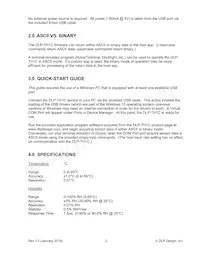 DLP-TH1C Datasheet Pagina 2