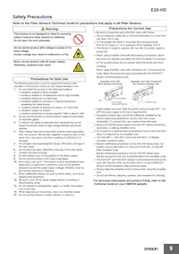 E3X-ECT Datasheet Page 9