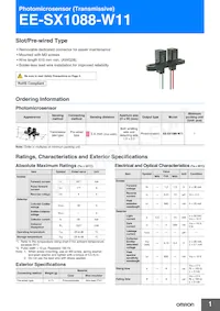 EE-SX1088-W11 Datasheet Copertura