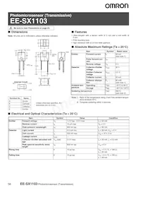 EE-SX1103 Datasheet Cover