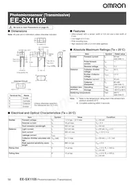EE-SX1105 Datasheet Cover