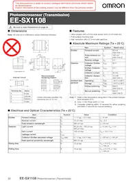 EE-SX1108 Datasheet Cover