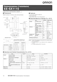 EE-SX1115 Datasheet Cover