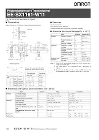 EE-SX1161-W11 Datasheet Cover