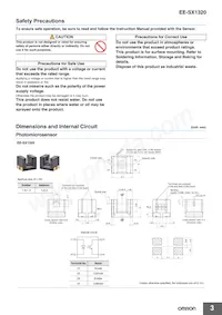 EE-SX1320 Datasheet Pagina 3