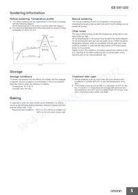 EE-SX1320 Datasheet Pagina 5