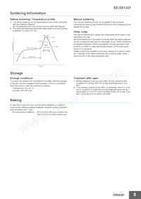 EE-SX1321 Datasheet Pagina 5