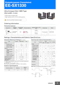 EE-SX1330 Datasheet Cover