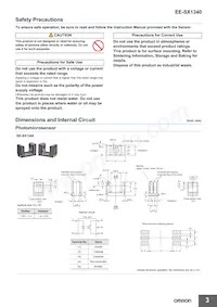 EE-SX1340 Datasheet Pagina 3