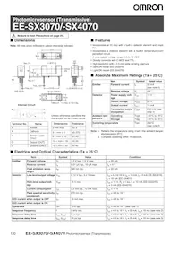 EE-SX3070 Datasheet Copertura