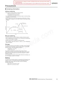 EE-SX4134 Datasheet Page 4