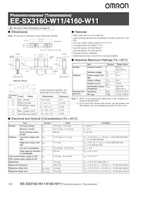 EE-SX4160-W11 데이터 시트 표지