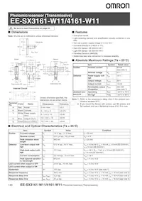 EE-SX4161-W11 Datasheet Copertura