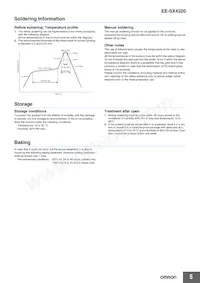 EE-SX4320 Datasheet Pagina 5