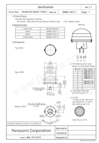 EKMB1106112 데이터 시트 표지