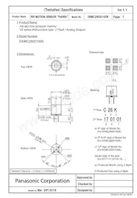 EKMC2600100K Datasheet Cover