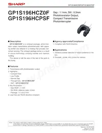 GP1S196HCPSF Datenblatt Cover