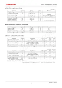 GP2Y0A60SZ0F Datasheet Page 4