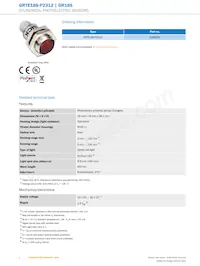 GRTE18S-P2312 Datasheet Page 2