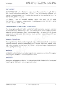 HAL3737UP-A Datasheet Page 17