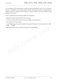 HAL3737UP-A Datasheet Page 20