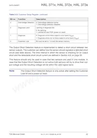 HAL3737UP-A Datasheet Page 22