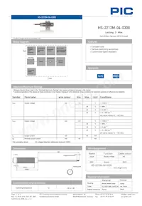 HS-2212M-04-0300 Datasheet Cover