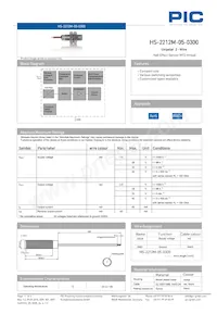 HS-2212M-05-0300 Datenblatt Cover