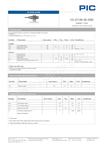 HS-2212M-05-0300 Datasheet Page 2