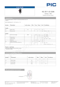 HS-3511-02-0300 Datasheet Page 2