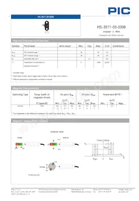 HS-3511-03-0300 Datasheet Pagina 3