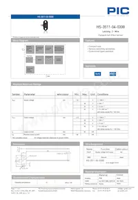 HS-3511-04-0300 Datasheet Cover