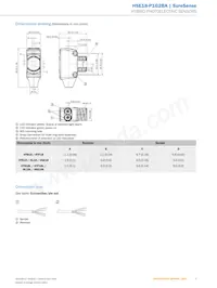 HSE18-P1G2BA 데이터 시트 페이지 5