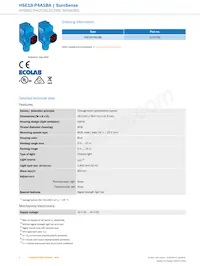 HSE18-P4A1BA Datasheet Page 2