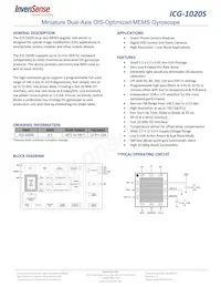 ICG-1020S Datasheet Cover
