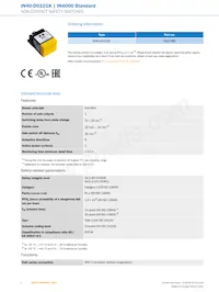 IN40-D0101K Datasheet Page 2