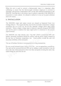 ISOCON-6 Datasheet Pagina 14