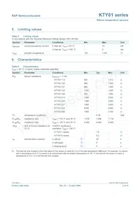 KTY81/210 Datasheet Page 3