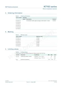 KTY83/150 Datasheet Page 2
