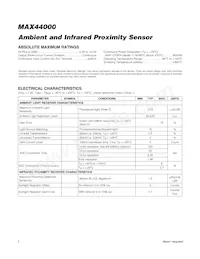 MAX44000GDT+ Datasheet Page 2